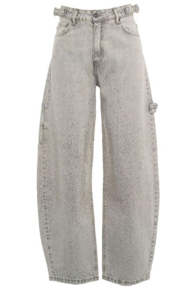 5 Progress Wide-Leg Embellished Carpenther Jeans