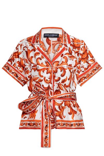 Dolce & Gabbana Majolica Printed Shirt