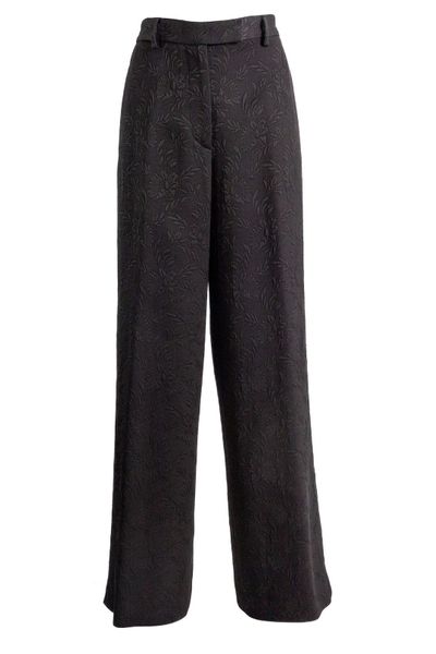 Dries Van Noten Floral Jacquard Wide-Leg Pants