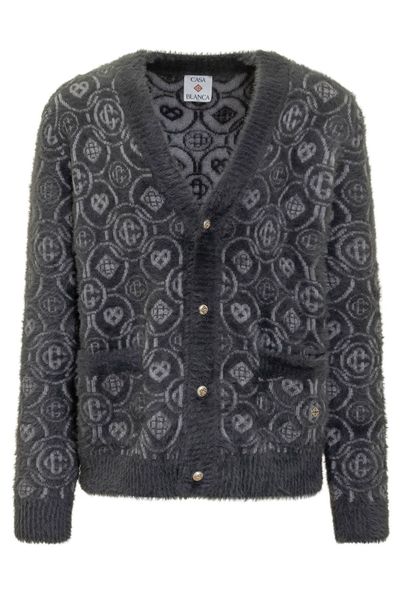 Casablanca Monogram Knitted Cardigan