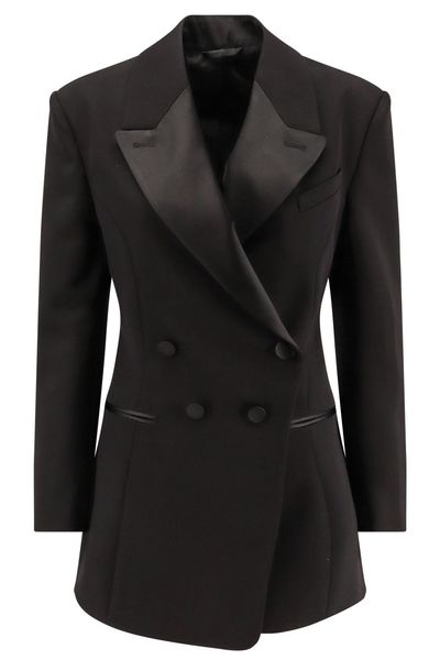 Givenchy Pleated Double-Breasted Blazer