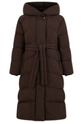 Moorer Belted Hooded Puffer Coat