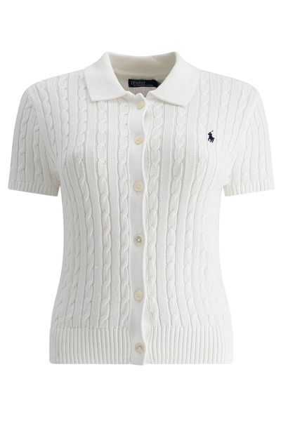 Polo Ralph Lauren Cable Short-Sleeve Polo Cardigan