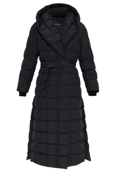 Fabiana Filippi Belted Hooded Quilted Coat