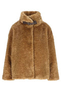 Herno Buckle Detailed Shearling Coat
