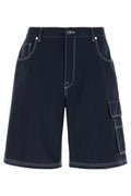Fendi FF Embroidered Cargo Bermuda Shorts