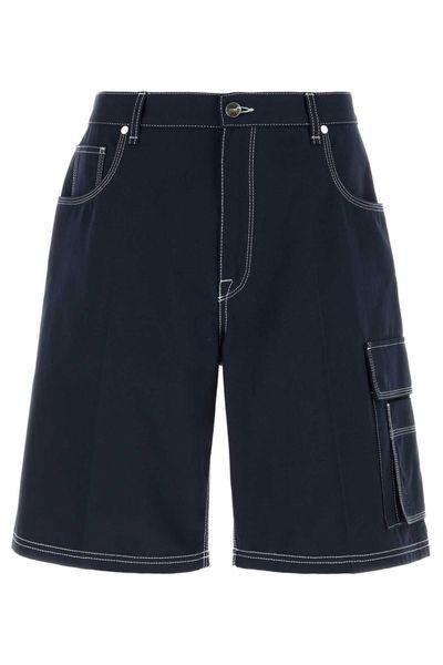 Fendi FF Embroidered Cargo Bermuda Shorts