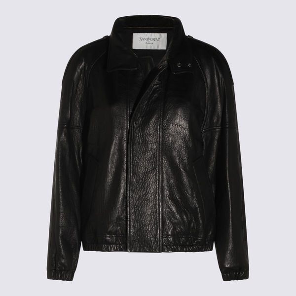 Saint Laurent Zip-Up Leather Jacket