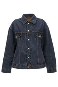 Balenciaga Collared Button-Up Denim Jacket