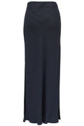 Brunello Cucinelli Side Slit Twill Maxi Skirt