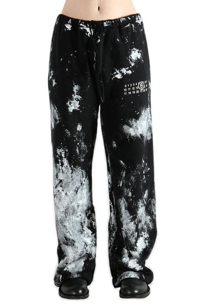 MM6 Maison Margiela Logo Printed Drawstring Pants