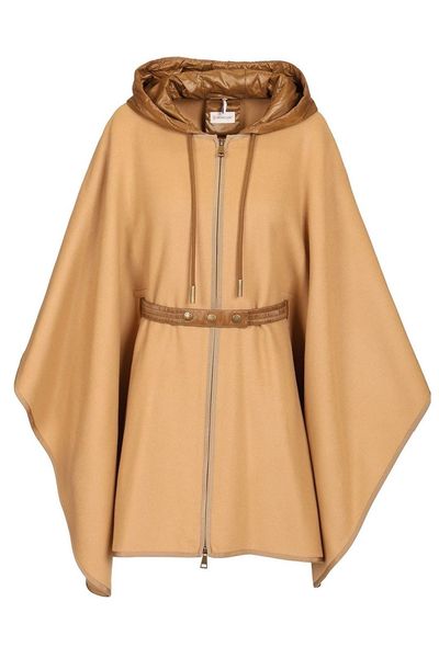 Moncler Logo Patch Padded Cape
