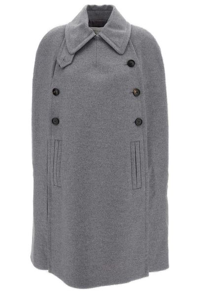 7 For All Mankind Double Breasted Cape
