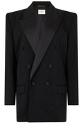 Saint Laurent Double-Breasted Peak-Lapel Blazer