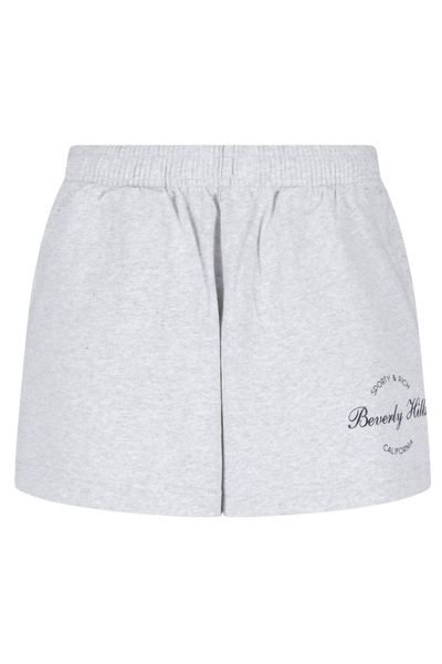 Sporty & Rich Beverly Script Disco Shorts