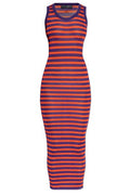 Dolce & Gabbana Striped Midi Dress
