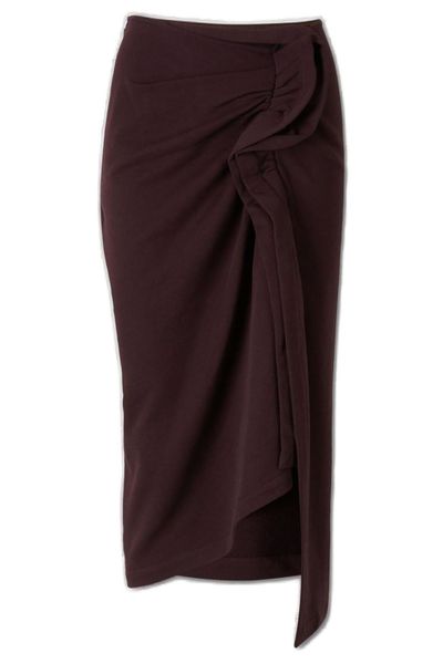 Dries Van Noten Draped Midi Skirt