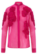 Dries Van Noten Chowsa Sheer Floral Shirt