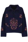 Etro Drawstring High-Neck Jumper