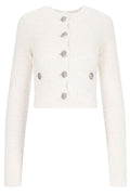 Balenciaga Tweed Cropped Cardigan