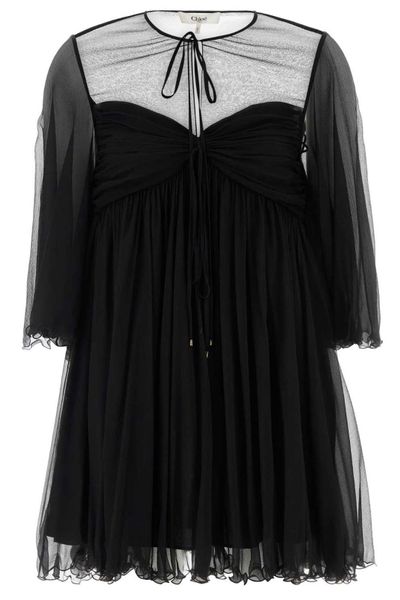 Chloé Georgette Mini Dress