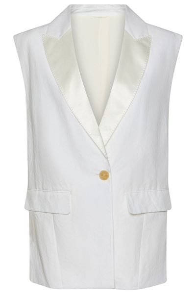 Brunello Cucinelli Single-Breasted Sleeveless Jacket