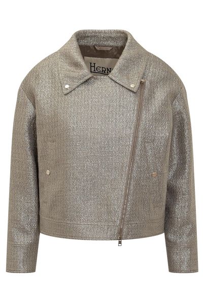 Herno Cropped Moto Jacket