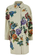 Prada Floral-Printed Button-Up Coat