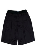 Marine Serre Draped Satin Boxer Waisted Shorts