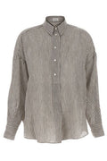 Brunello Cucinelli Striped Long Sleeved Shirt
