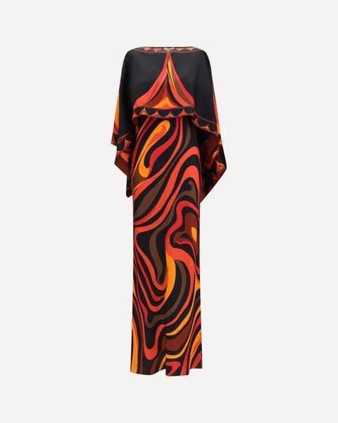 PUCCI Marmo Cape Maxi Dress