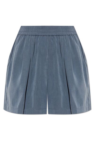 Emporio Armani Pleated Drawstring Shorts