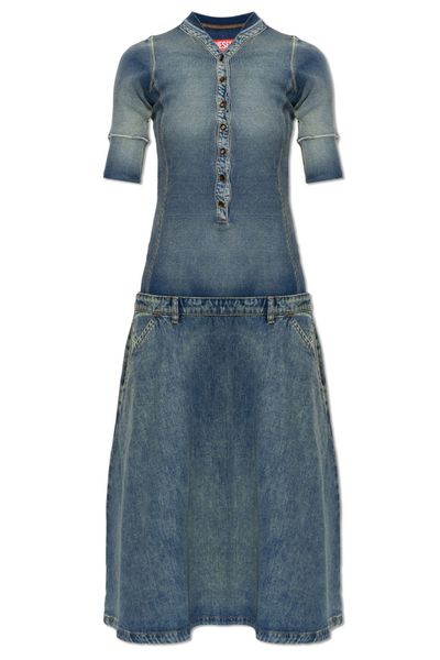 Diesel De-Anim-S Denim Midi Dress