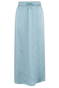 Herno Drawstring-Waist Side-Slit Satin Midi Skirt
