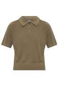 Burberry Check Trim Knitted Polo Shirt