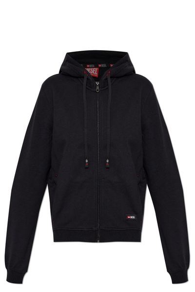 Diesel Zip-Up Drawstring Hoodie