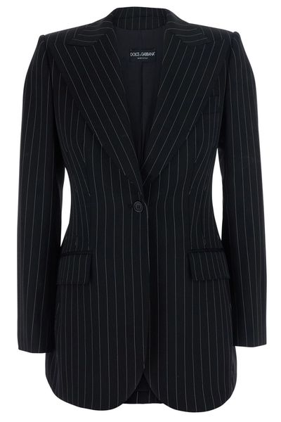 Dolce & Gabbana Turlington Pinstriped Blazer