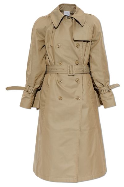 Vetements Padded Shoulder Trench Coat