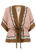 Fendi Printed Drawstring-Waist Poncho