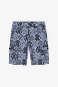 Roberto Cavalli Logo Jacquard Denim Shorts