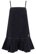 Ganni Denim Strap Mini Dress