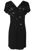 Alberta Ferretti Embellished Bow Mini Dress