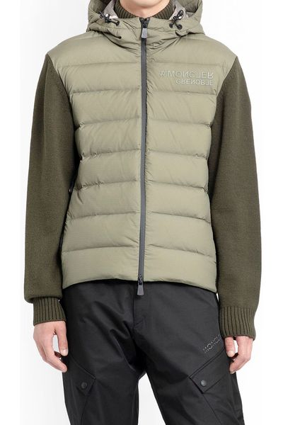 Moncler Grenoble Zipped Knit Padded Cardigan