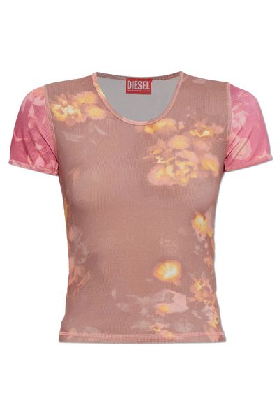 Diesel Elenewu Floral Print T-Shirt
