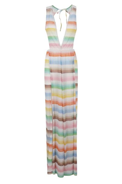 Missoni Zigzag Pattern Open Back Jumpsuit