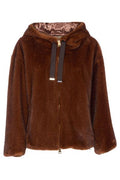 Herno Drawstring Hooded Shearling Coat
