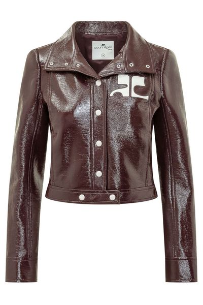 Courrèges Reedition Vinyl Logo Jacket