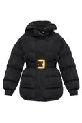 Balmain Belted Hooded Down Jacket