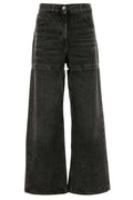 The Attico Cutout Wide-Leg Jeans
