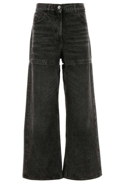 The Attico Cutout Wide-Leg Jeans
